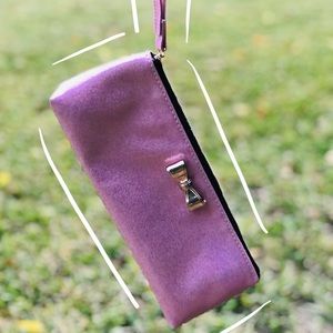 Light pink glitter wristlet